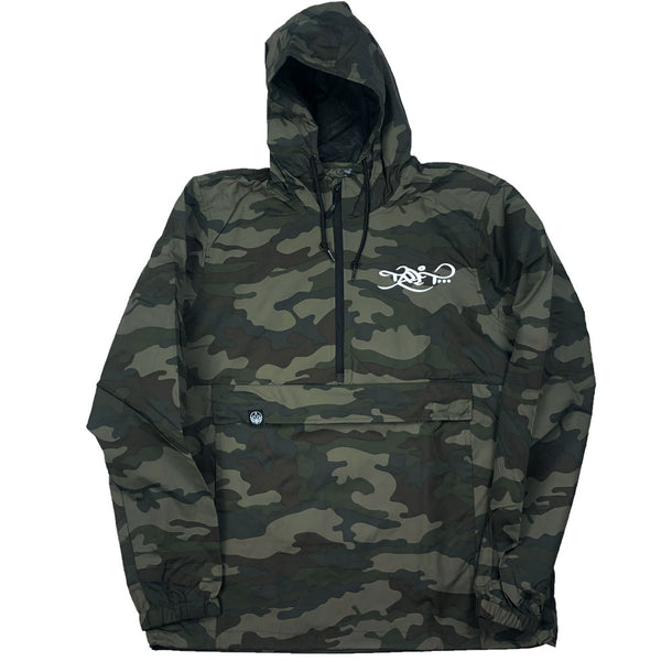 Anorak Windbreaker - Camo / White