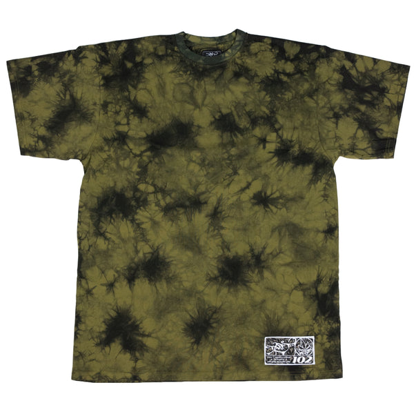 Blank Tee - Tye Dye - Olive