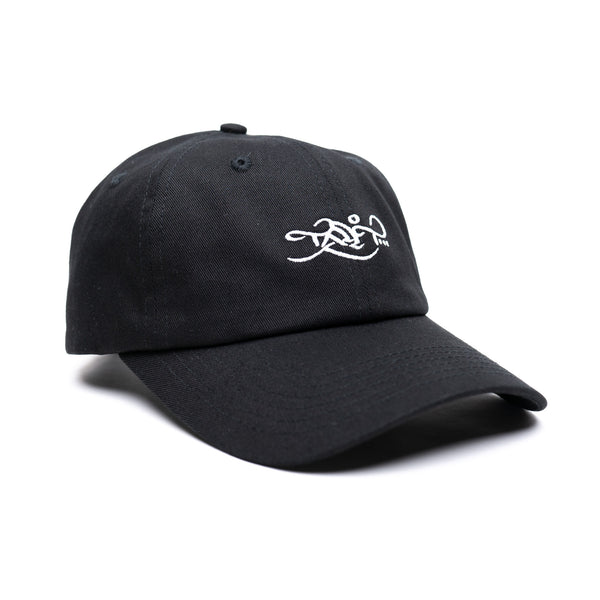 Dad Hat - Classic Logo - Black/White